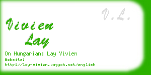 vivien lay business card